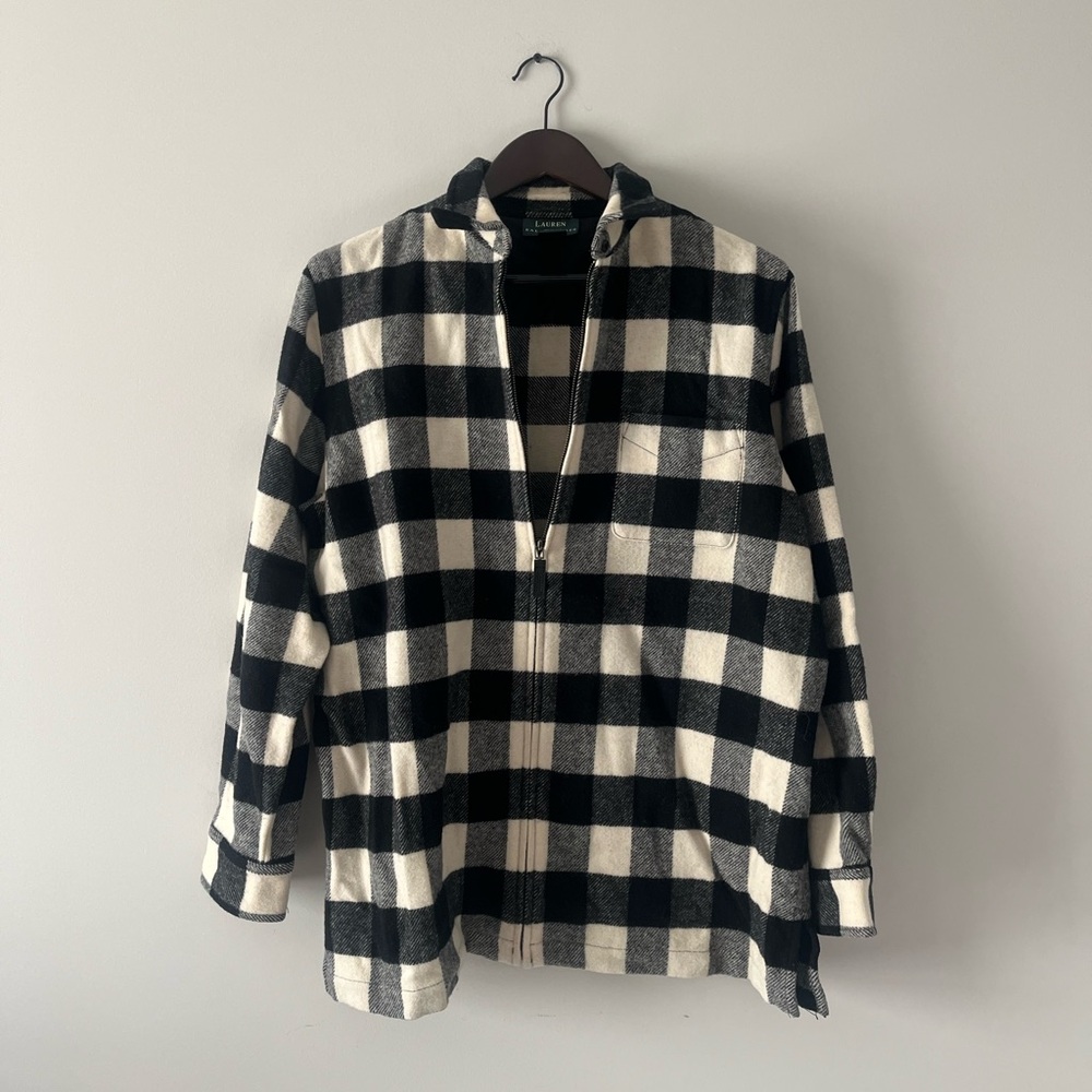 Lauren Ralph Lauren Plaid Wool Flannel size Large